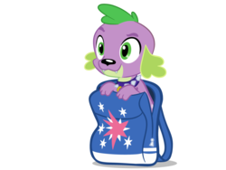 Size: 3500x2625 | Tagged: safe, artist:neriani, spike, spike the regular dog, dog, equestria girls, g4, backpack, male, simple background, solo, spike the dog, transparent background, vector