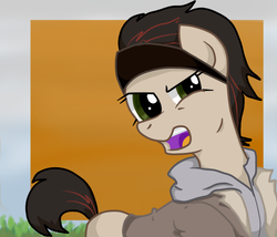 Size: 700x600 | Tagged: safe, artist:wafflemilu, pony, alyx vance, disgusted, half-life, half-life 2, ponified, solo