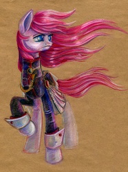 Size: 800x1074 | Tagged: safe, artist:maytee, pony, crossover, ponified, revolutionary girl utena, solo, traditional art