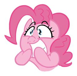 Size: 390x382 | Tagged: safe, artist:shoutingisfun, pinkie pie, g4, anticipation, cute, excited, female, reaction image, smiling, solo