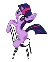 Size: 743x882 | Tagged: safe, twilight sparkle, g4, chair, female, sitting, solo