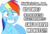 Size: 1500x1024 | Tagged: safe, pinkie pie, rainbow dash, double rainboom, g4, anti-shipping, eye twitch, female, headcanon, impact font, op is trying to start shit, solo, text