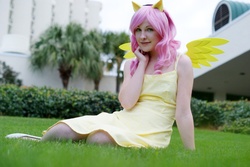 Size: 1023x685 | Tagged: safe, artist:melfina, fluttershy, human, g4, cosplay, irl, irl human, photo, solo