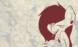 Size: 1280x779 | Tagged: safe, artist:terrabutt, edit, oc, oc only, joint, marijuana, smoking