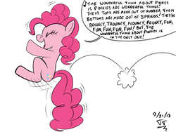 Size: 1600x1200 | Tagged: safe, artist:tomtornados, pinkie pie, g4, bouncing, colored, female, reference, solo, tigger, winnie the pooh