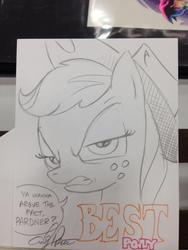 Size: 852x1136 | Tagged: safe, artist:andy price, applejack, g4, batman, best pony, female, solo, traditional art