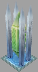 Size: 312x592 | Tagged: artist needed, source needed, safe, architecture, crystal empire, no pony, sim city, skyscraper