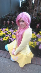 Size: 600x1069 | Tagged: safe, artist:rearmedic, fluttershy, human, g4, cosplay, irl, irl human, photo, solo