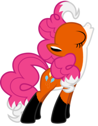 Size: 5336x6853 | Tagged: safe, artist:gray-gold, pinkie pie, g4, absurd resolution, clothes, costume, female, furry pie, simple background, solo, the fox, transparent background, vector, what does the fox say?, ylvis