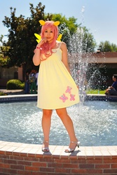Size: 780x1170 | Tagged: artist needed, safe, fluttershy, human, g4, cosplay, irl, irl human, photo, sacanime, solo