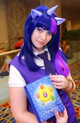 Size: 525x800 | Tagged: safe, artist:positori, twilight sparkle, human, g4, cosplay, irl, irl human, photo