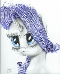 Size: 5100x6318 | Tagged: safe, artist:northern-glider, rarity, g4, absurd resolution, female, solo, traditional art