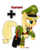 Size: 1024x1205 | Tagged: safe, artist:forcemation, applejack, g4, alternate hairstyle, female, military uniform, raised hoof, simple background, solo, wehrmacht