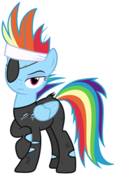 Size: 3260x4997 | Tagged: safe, artist:php11, edit, rainbow dash, g4, .svg available, absurd resolution, female, future twilight, simple background, solo, transparent background, vector