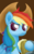 Size: 1280x2048 | Tagged: safe, artist:symbianl, applejack, rainbow dash, g4, accessory swap, cider, female, hat, solo