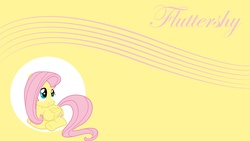 Size: 1920x1080 | Tagged: safe, artist:djthunderbolt, fluttershy, g4, female, solo, vector, wallpaper