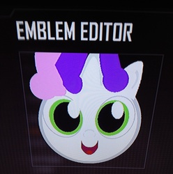 Size: 2026x2046 | Tagged: safe, sweetie belle, g4, call of duty, call of duty: black ops 2, emblem, emblem editor, female, solo
