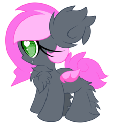 Size: 3000x3366 | Tagged: safe, artist:starlightlore, oc, oc only, oc:heartbeat, bat pony, pony, blank flank, fluffy, heart eyes, simple background, solo, transparent background, wingding eyes
