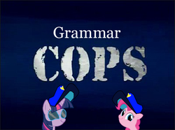 Size: 400x298 | Tagged: safe, pinkie pie, twilight sparkle, g4, cops, reaction image, twiface