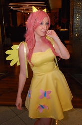 Size: 525x800 | Tagged: safe, artist:starlighthoney, fluttershy, human, g4, cosplay, dragon con, irl, irl human, photo, solo
