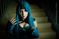 Size: 2000x1325 | Tagged: safe, artist:10thmuse, queen chrysalis, human, g4, cosplay, irl, irl human, photo, solo