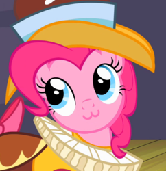 Size: 686x710 | Tagged: safe, chancellor puddinghead, pinkie pie, g4, :3, cute, diapinkes, female, solo