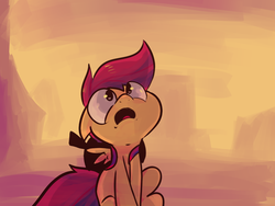 Size: 1024x768 | Tagged: safe, scootaloo, tumblr:preguntascootaloo, g4, female, solo