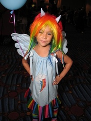 Size: 487x650 | Tagged: safe, rainbow dash, human, g4, cosplay, irl, irl human, photo, solo, target demographic