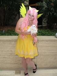 Size: 487x650 | Tagged: safe, fluttershy, human, g4, cosplay, irl, irl human, photo, solo