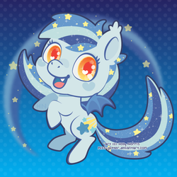 Size: 550x550 | Tagged: safe, artist:miss-glitter, oc, oc only, oc:star struck, bat pony, pony, solo