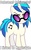 Size: 1750x2856 | Tagged: safe, artist:andy price, artist:masem, dj pon-3, vinyl scratch, pony, unicorn, g4, cutie mark, female, glasses, hooves, horn, image macro, mare, simple background, solo, sunglasses, text, vector, vinyl's glasses, white background