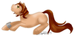 Size: 900x445 | Tagged: safe, artist:phynix, pony, ponified, solo, toboe, wolf's rain