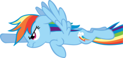 Size: 3000x1433 | Tagged: safe, artist:capnpaddy, rainbow dash, g4, .svg available, female, flying, simple background, solo, svg, transparent background, vector