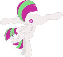 Size: 8000x7192 | Tagged: safe, artist:bork88, artist:joey darkmeat, blossomforth, pony, g4, absurd resolution, active stretch, backbend, colored, female, flexible, simple background, solo, transparent background, vector
