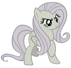 Size: 3835x3678 | Tagged: safe, artist:dentist73548, artist:tygerbug, fluttershy, g4, discorded, female, simple background, solo, transparent background, vector