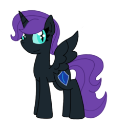 Size: 480x480 | Tagged: safe, artist:kitistraza, oc, oc only, oc:nyx, alicorn, pony, alicorn oc, solo