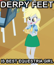 Size: 289x351 | Tagged: safe, derpy hooves, equestria girls, g4, blushing, female, image macro, letter, mail, solo