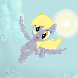 Size: 5000x5000 | Tagged: safe, artist:matimus91, derpy hooves, pegasus, pony, g4, absurd resolution, female, flying, mare, show accurate, solo, sun, vector