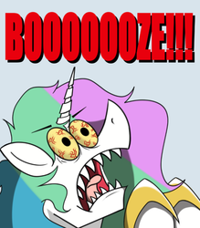 Size: 500x570 | Tagged: safe, princess celestia, g4, ask, booze, drunk celestia, female, solo, tumblr