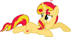 Size: 5707x3000 | Tagged: safe, artist:theshadowstone, sunset shimmer, pony, unicorn, g4, female, simple background, solo, transparent background, vector