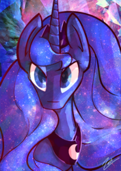 Size: 432x611 | Tagged: safe, artist:zestyoranges, princess luna, g4, female, solo