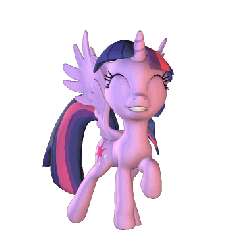 Size: 380x360 | Tagged: safe, artist:drdicksamazingstick, twilight sparkle, alicorn, pony, g4, 3d, animated, dancing, female, happy, loop, mare, prancing, solo, source filmmaker, twilight sparkle (alicorn)