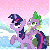 Size: 360x360 | Tagged: safe, artist:superedit, edit, edited screencap, screencap, spike, twilight sparkle, bird, dragon, pony, unicorn, g4, winter wrap up, animated, dragons riding ponies, duo, eaten alive, eating, eyes closed, female, gif, hub logo, male, mare, omnivore twilight, open mouth, ponies eating meat, predation, raised hoof, riding, smiling, soft vore, songbird, spike riding twilight, swallowing, the great and powerful superedit, throat bulge, twilight eats a bird, twipred, unicorn twilight, vore, wat