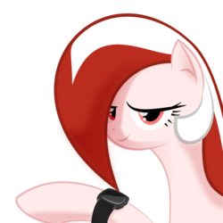 Size: 894x894 | Tagged: safe, artist:parallaxmlp, oc, oc only, oc:opera, browser ponies, opera, smartwatch, solo, watch