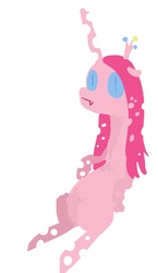Size: 573x985 | Tagged: safe, artist:ciircuit, pinkie pie, g4, changelingified, female, pinkling, solo