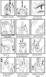 Size: 861x1433 | Tagged: safe, artist:ciircuit, queen chrysalis, changeling, g4, comic, doodle, expresion meme, faic, monochrome, sketch