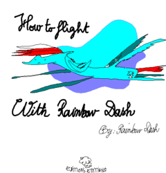 Size: 515x536 | Tagged: safe, artist:ciircuit, rainbow dash, g4, comic, how to flight with rainbow dash, ms paint