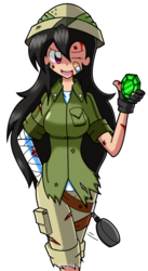 Size: 592x1082 | Tagged: safe, artist:kurus22, daring do, human, g4, bandage, blood, female, gem, humanized, injured, light skin, simple background, solo, transparent background