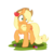 Size: 5118x5000 | Tagged: safe, artist:lolepopenon, applejack, earth pony, pony, g4, absurd resolution, apple, derp, female, scrunchy face, simple background, solo, transparent background