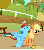 Size: 456x517 | Tagged: safe, screencap, applejack, rainbow dash, pony, fall weather friends, g4, animated, backflip, cropped, cute, dashabetes, duo, female, loop, low quality